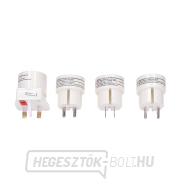 Solight utazási adapter, összecsukható, fehér Solight utazási adapter, összecsukható, fehér gallery main image