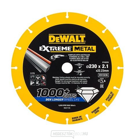 EXTREME METAL gyémánttárcsa fémvágáshoz 230x22,23x2,1mm