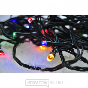 Solight LED kültéri karácsonyi lánc, 200 LED, 20m, 5m vezeték, 8 funkció, időzítő, IP44, több színű