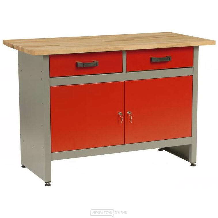 MARS - munkaasztal, 2x fiók, 2x ajtó, 120x60x84cm