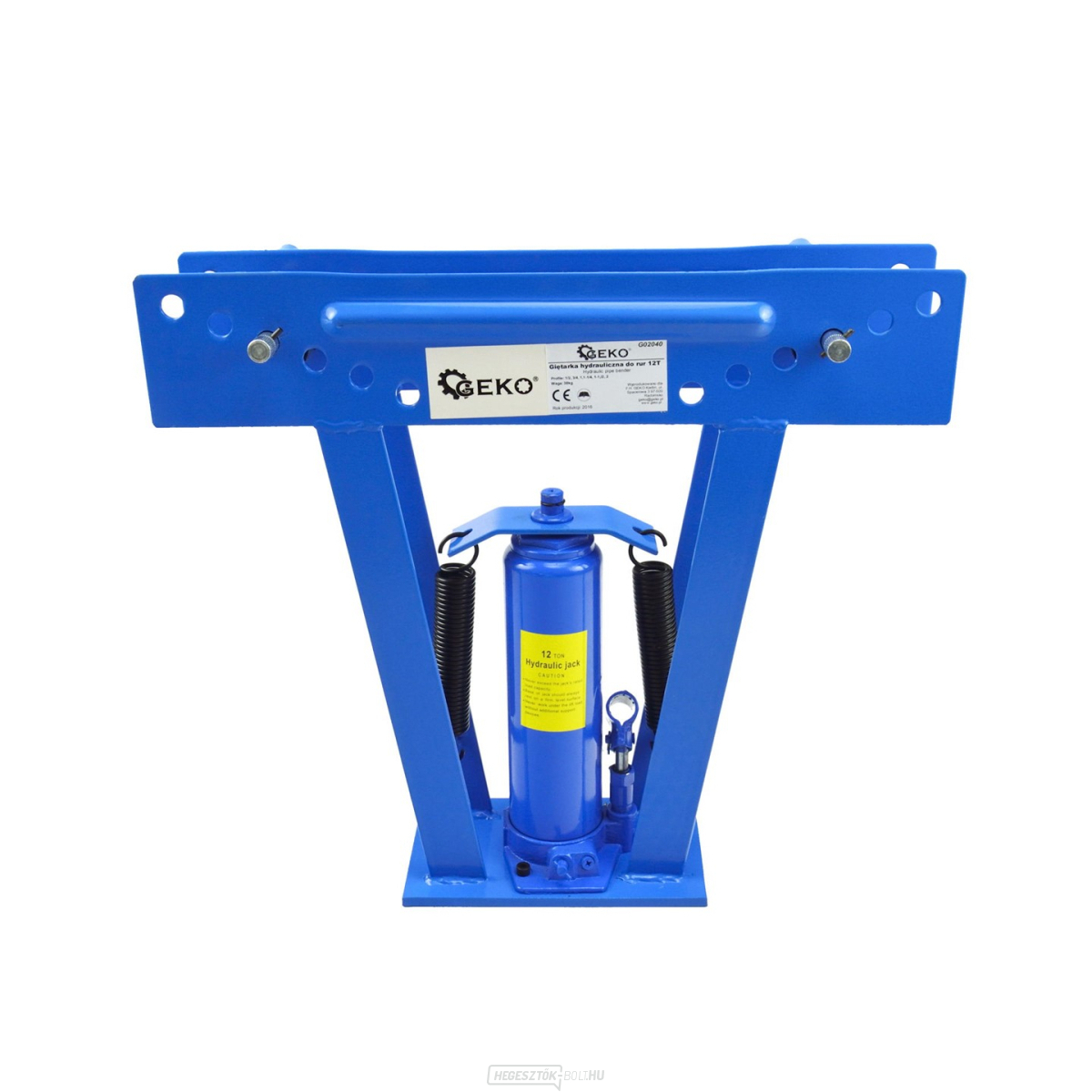 Hidraulikus csőhajlító, 12 t, tartozékokkal