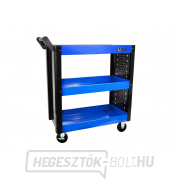 Teljesen fémből készült mozgó kezelőasztal - kocsi, 3 szintes Teljesen fémből készült mozgó kezelőasztal - kocsi, 3 szintes gallery main image