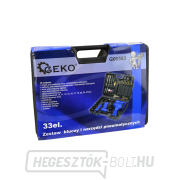 Pneumatikus szerszámkészlet - ütvecsavarozó, racsnis csavarkulcs, csiszoló és véső, 33 alkatrész náhled