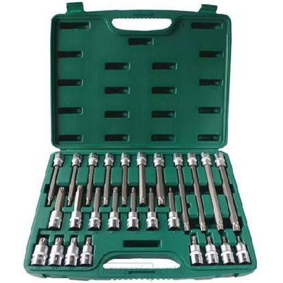 Csavarhüvelykuckókészlet 1/2" XZN (Spline) 26db - JONNESWAY S64H4126S