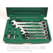 Racsnis kulcskészlet adapterekkel, 8-19 mm - JONNESWAY W45110S gallery main image