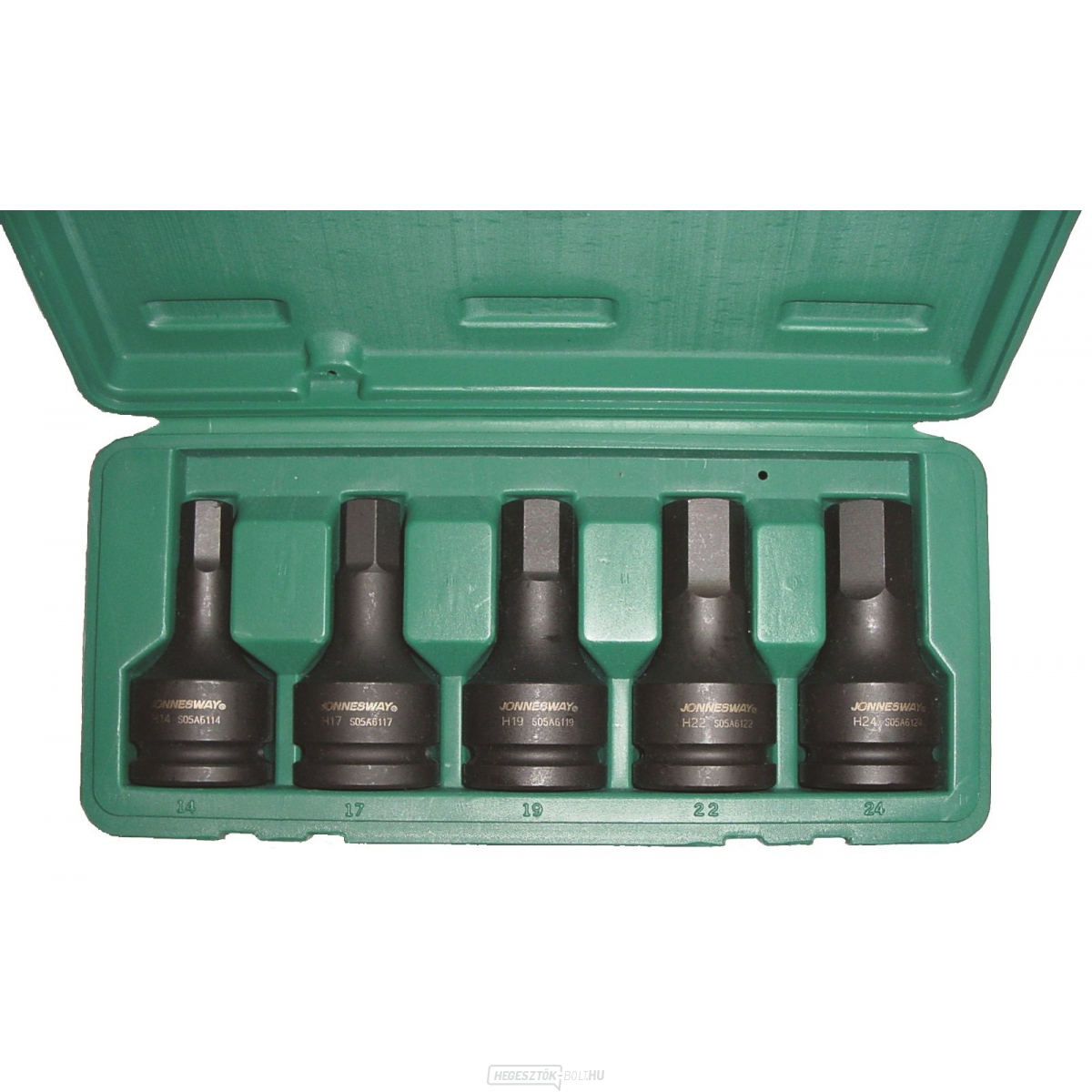 Imbus dugókulcs-készlet, 3/4", H14 - H24, 5 darab - JONNESWAY S05A6105S