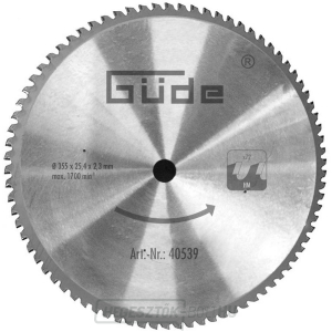 Fűrészlap fémvágáshoz, alkalmas GMK 350 T, GÜDE számára Fűrészlap fémvágáshoz, alkalmas GMK 350 T, GÜDE számára gallery main image