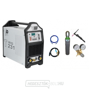 VECTOR DIGITAL V241 ACDC + hegesztőkábelek + TIG pisztoly + szelep + argonpalack  VECTOR DIGITAL V241 ACDC + hegesztőkábelek + TIG pisztoly + szelep + argonpalack  gallery main image