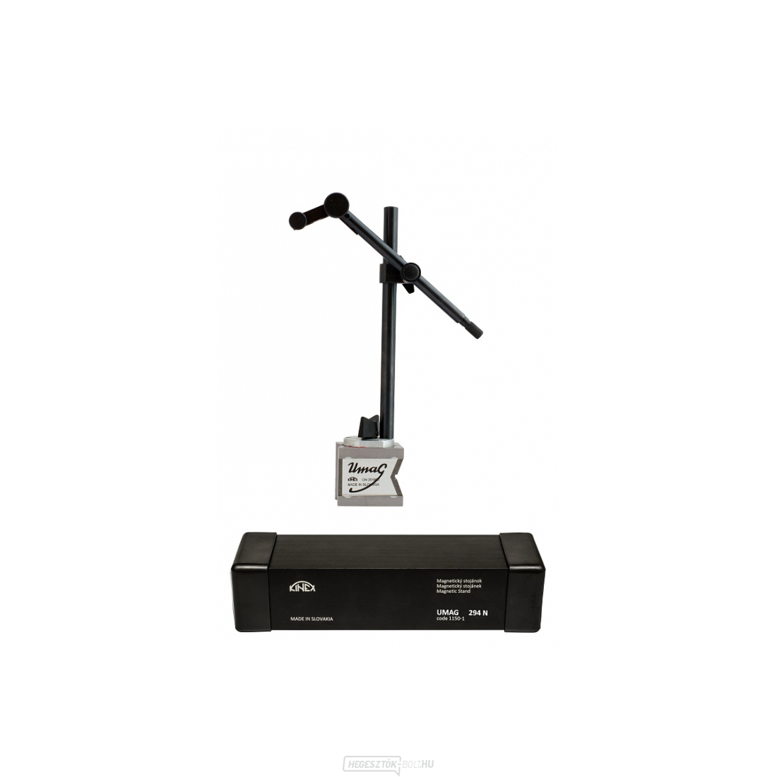 Mágneses állvány KINEX PN 25 1858.1, 294N, luxus alumínium tokban
