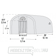 Csereponyva a SHELTERLOGIC 3,7x6,1 m (70592EU) számára Előnézet 