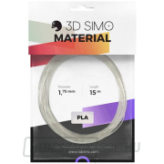Simo PLA 3D nyomtatószál készlet - átlátszó kék, piros, fehér (1.75mm) Előnézet 