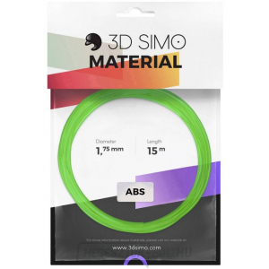 3D nyomtatószál készlet 3D Simo ABS - átlátszó zöld, sárga, lila (1.75mm) 