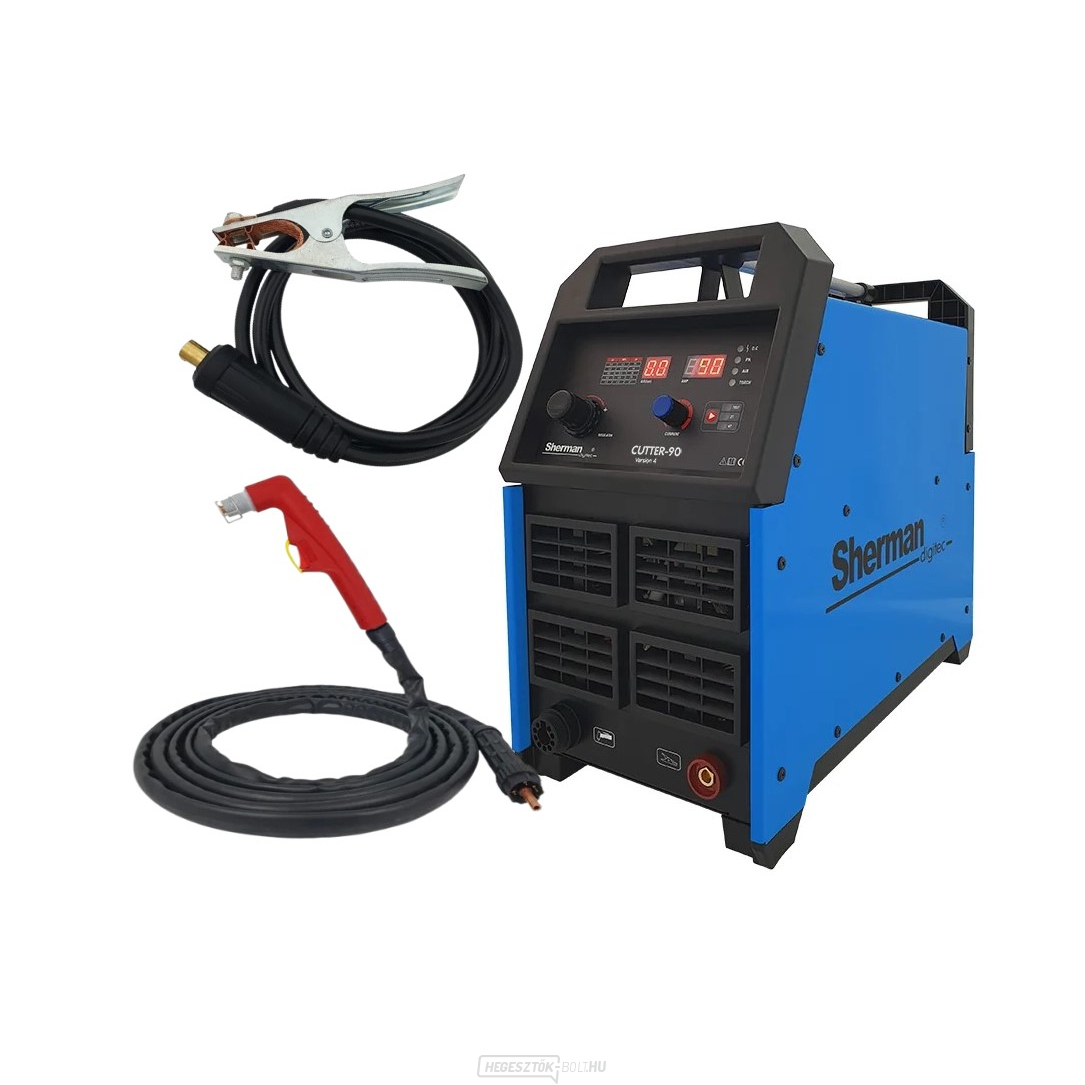 Sherman Cutter 90 plazmafáklya földelő kábelek gázcső