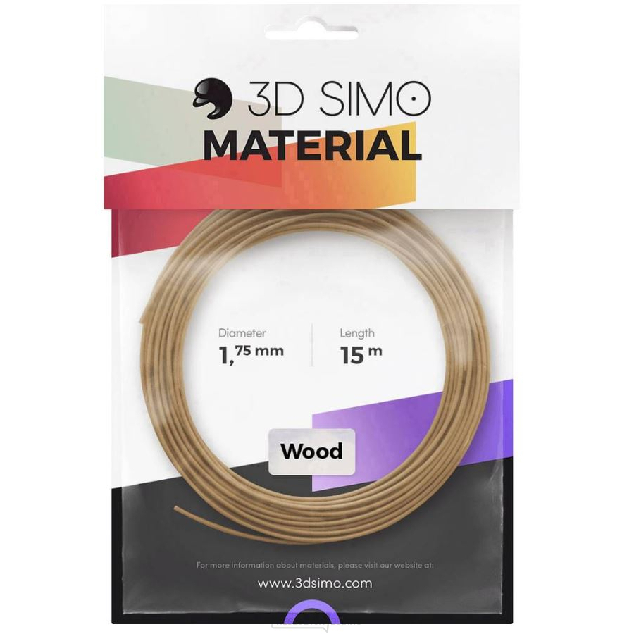 3D nyomtatószál 3D Simo - fa (1.75mm) 