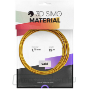 Szál 3D nyomtatókhoz 3D Simo - arany (1.75mm)  gallery main image