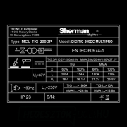 Sherman Welding Inverter DIGITIG 200DC MULTIPRO TIG fáklya kábelek náhled