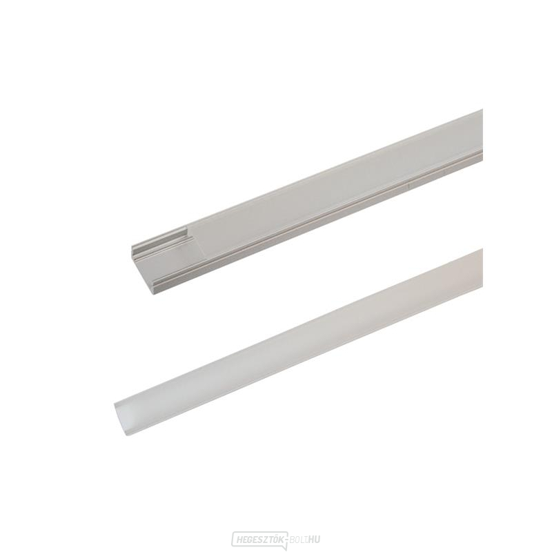 AS1 alumínium profil LED szalagokhoz, rögzítéshez, plexivel, 1m AS1 alumínium profil LED szalagokhoz, rögzítéshez, plexivel, 1m gallery main image