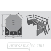 KARIBU medence 4,0 x 4,0 m D1 (45629) Előnézet 