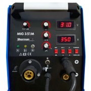 Sherman inverteres hegesztőgép MIG 351M/4R fáklya kábelek Pajzs kalapács kefével náhled