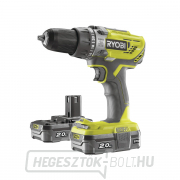 Ryobi R18PD3-220S akkumulátoros 18 V-os fúrógép 2x akkumulátorok 2 Ah töltő EGY  gallery main image