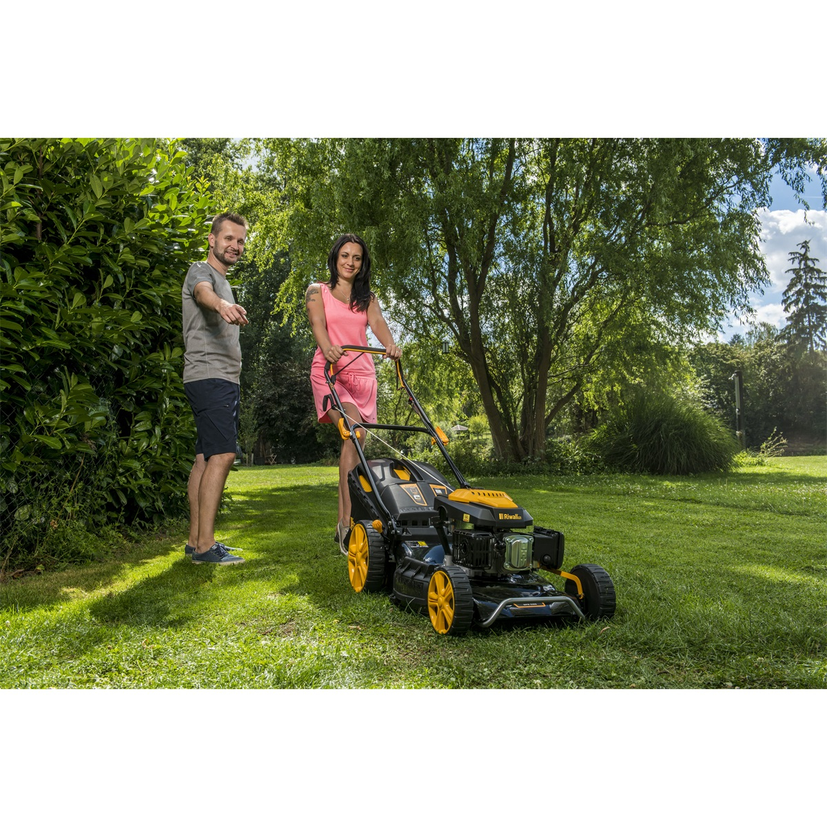 Riwall PRO RPM 5355 benzines fűnyíró 4 az 1-ben hajtással Előnézet 