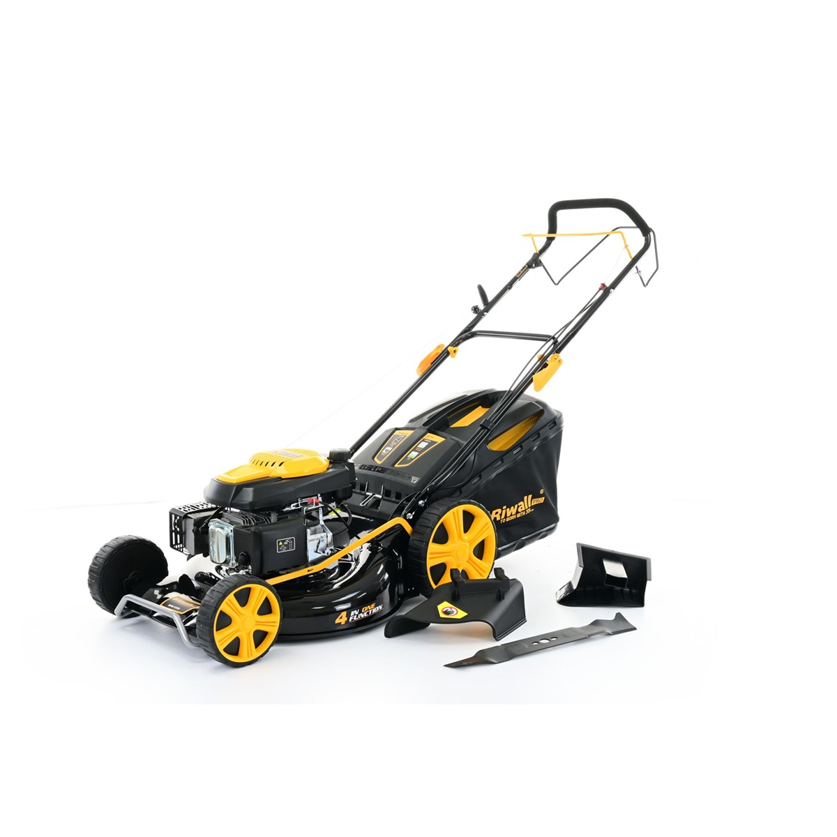 Riwall PRO RPM 5355 benzines fűnyíró 4 az 1-ben hajtással Előnézet 