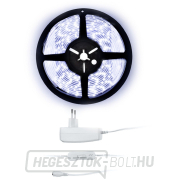 Solight LED fényszalag teszterrel, 5m, 12V-os adapterrel, 4,8W/m, IP20, hideg fehér gallery main image