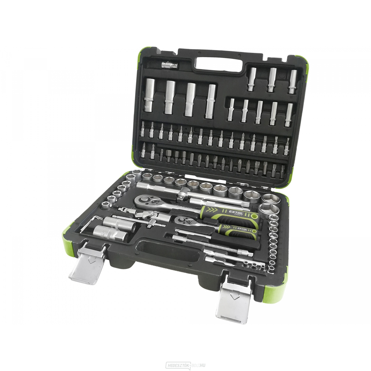 Dugókulcs készlet 94db, CrV, 1/4" és 1/2"