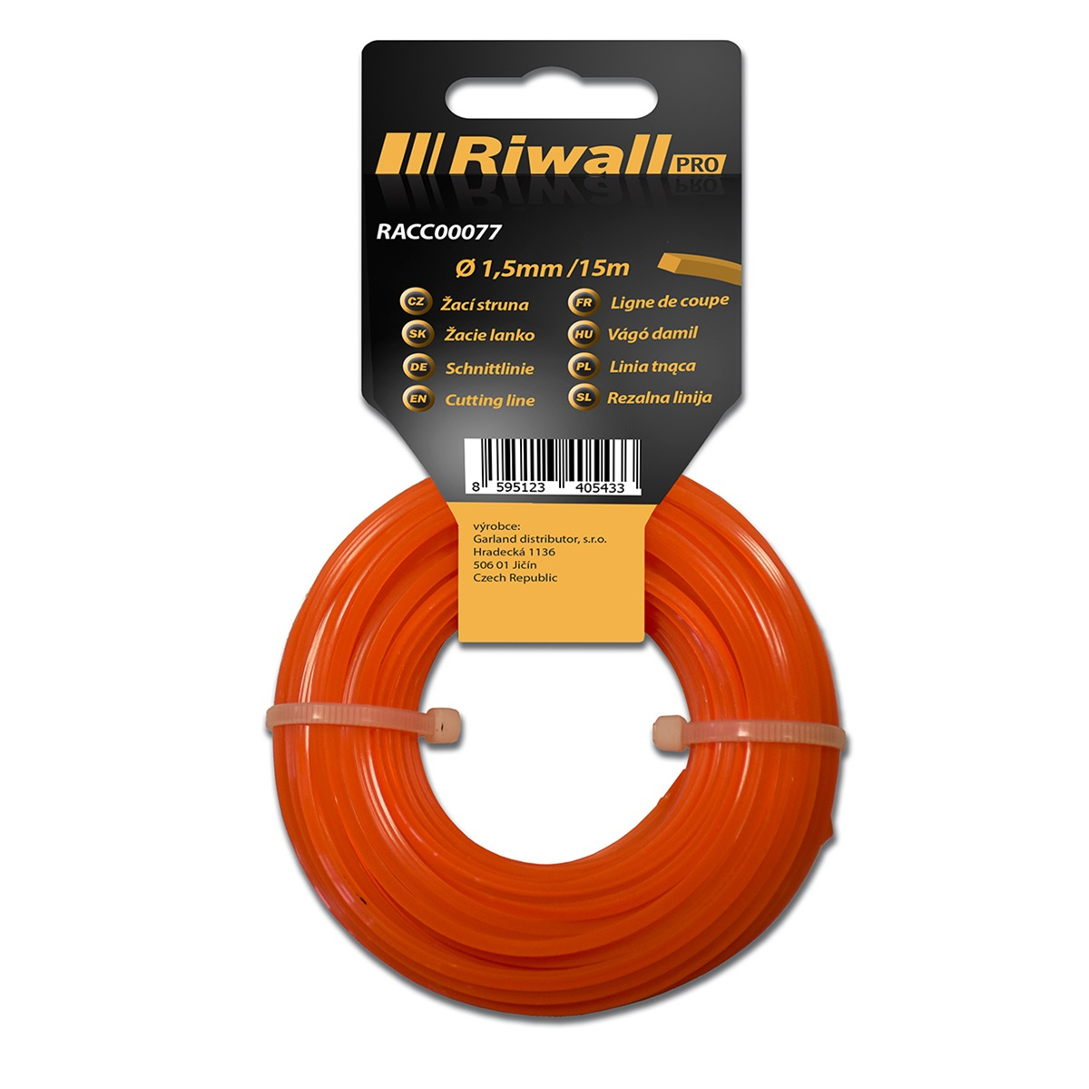 Riwall PRO Vágószál átmérője 1,5mm, hossza 15m, négyzet alakú szelvény