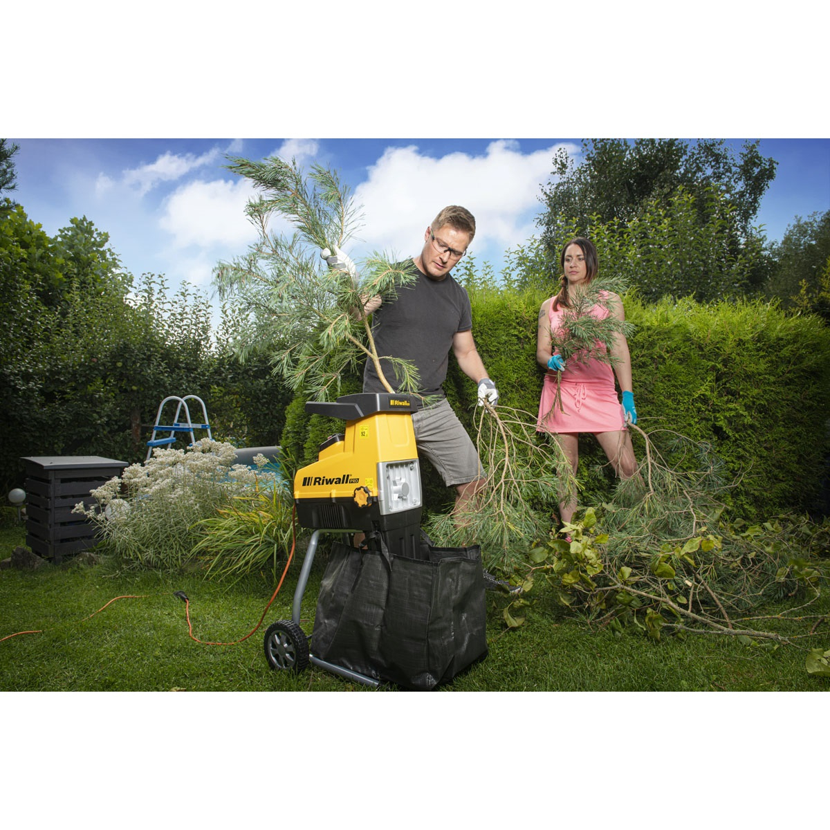 Riwall PRO RES 3044 elektromos hengeres aprító 3000 W Előnézet 