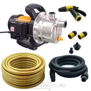 Vízpumpa Riwall PRO REJP 1000 INOX SET 1000 W tartozékokkal - Kerti sugárszivattyú Vízpumpa Riwall PRO REJP 1000 INOX SET 1000 W tartozékokkal - Kerti sugárszivattyú gallery main image