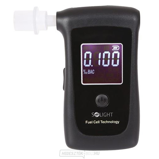 Solight alkoholteszter, professzionális üzemanyagcella, 0,0 - 4,0‰ BAC, érzékenység 0,008‰