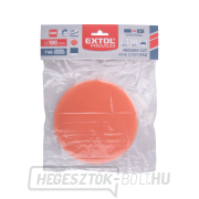 Hab polírozó kerék, T40, narancssárga, ∅180x30mm, tépőzár ∅150mm náhled