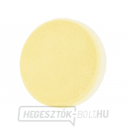 Szivacsos polírozó kerék, T80, sárga, ∅180x30mm, tépőzár ∅150mm Előnézet 
