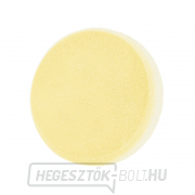 Szivacsos polírozó kerék, T80, sárga, ∅200x30mm, tépőzár ∅180mm Előnézet 