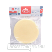 Szivacsos polírozó kerék, T80, sárga, ∅200x30mm, tépőzár ∅180mm Előnézet 