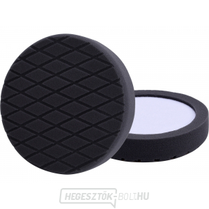 Hab polírozó kerék, gyémántmintás, T10, fekete, ∅180x35mm, süllyesztett tépőzár ∅150mm Hab polírozó kerék, gyémántmintás, T10, fekete, ∅180x35mm, süllyesztett tépőzár ∅150mm gallery main image