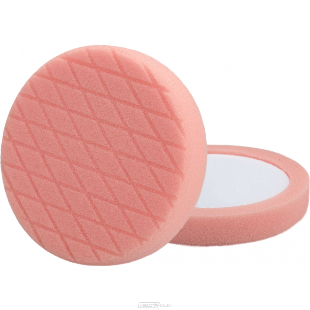 Hab polírozókorong, gyémántmintás, T40, narancssárga, ∅180x35mm, süllyesztett tépőzár ∅150mm