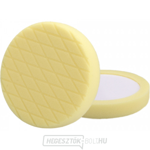 Hab polírozókorong, gyémántmintás, T80, sárga, ∅180x35mm, süllyesztett tépőzár ∅150mm Hab polírozókorong, gyémántmintás, T80, sárga, ∅180x35mm, süllyesztett tépőzár ∅150mm gallery main image