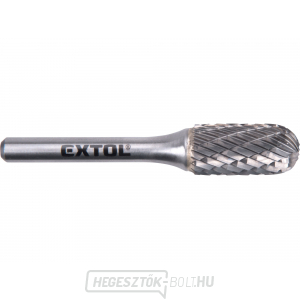 Keményfém maró, hengeres, gömbfelülettel, átmérő 12x25mm/szár 6mm, közepes szelvény (dupla vágás) Keményfém maró, hengeres, gömbfelülettel, átmérő 12x25mm/szár 6mm, közepes szelvény (dupla vágás) gallery main image