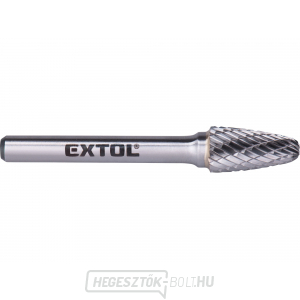 Keményfém maró, kerek ívű, átmérő 10x20mm/szár 6mm, közepes szelvény (dupla vágás) Keményfém maró, kerek ívű, átmérő 10x20mm/szár 6mm, közepes szelvény (dupla vágás) gallery main image