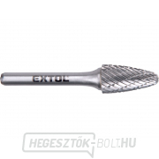 Keményfém maró, kerek ívű, átmérő 12x25mm/szár 6mm, közepes szelvény (dupla vágás) Keményfém maró, kerek ívű, átmérő 12x25mm/szár 6mm, közepes szelvény (dupla vágás) gallery main image