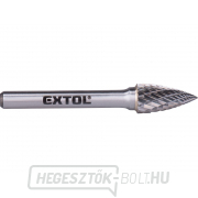 Keményfém maró, éles ívű, átmérő 10x20mm/szár 6mm, közepes szelvény (dupla vágás) Keményfém maró, éles ívű, átmérő 10x20mm/szár 6mm, közepes szelvény (dupla vágás) gallery main image