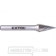 Keményfém maró, kúpos tű, átmérő 10x20mm/szár 6mm, közepes szelvény (dupla vágás) Keményfém maró, kúpos tű, átmérő 10x20mm/szár 6mm, közepes szelvény (dupla vágás) gallery main image