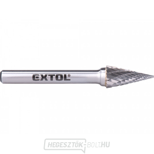 Keményfém maró, kúpos tű, átmérő 10x20mm/szár 6mm, közepes szelvény (dupla vágás) Keményfém maró, kúpos tű, átmérő 10x20mm/szár 6mm, közepes szelvény (dupla vágás) gallery main image