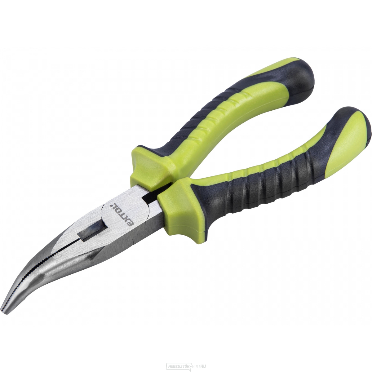 Fogó, félköríves, hajlított, 160mm