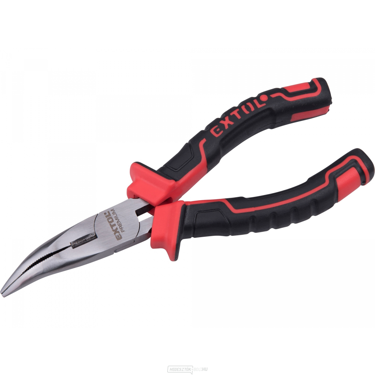 Fogó, félköríves, hajlított, 160mm