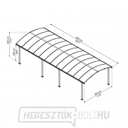 Palram Arcadia 8500 alumínium (előregyártott) íves tetőfedő Palram Arcadia 8500 alumínium (előregyártott) íves tetőfedő náhled