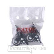 Forgatható görgők, PVC karikával és fékkel, 2 darabos készlet, átmérő 40mm Előnézet 