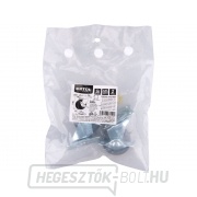 Keménygumi forgó görgők fékkel, 2 darabos készlet, átmérő 40mm Előnézet 
